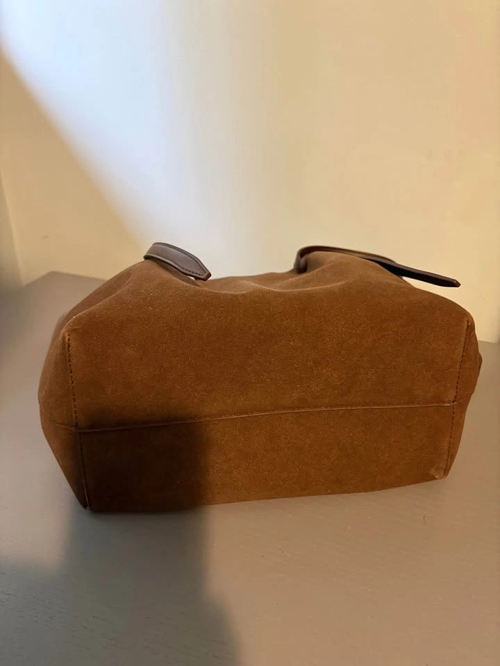 Brown Suede Tote Bag - photo 3