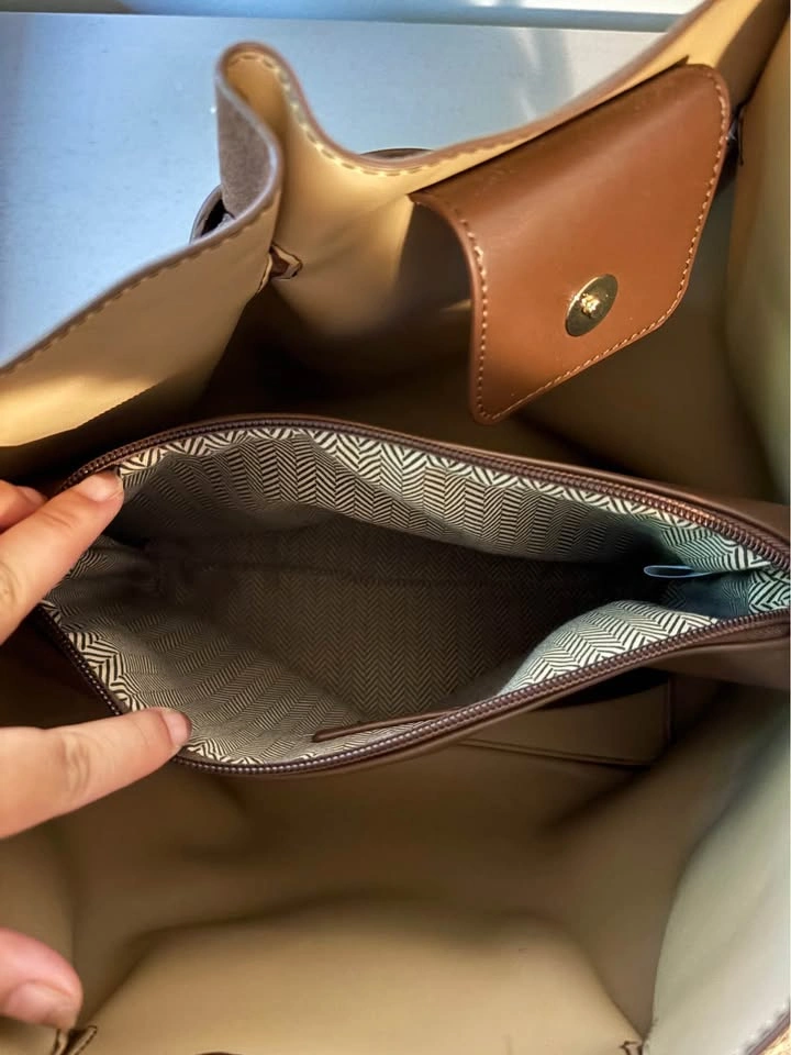 Brown Suede Tote Bag - photo 5