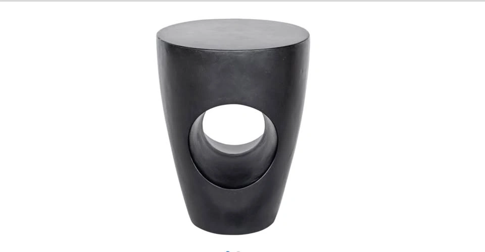 BNIB Moe’s outdoor Concrete black end table or stool - photo 2