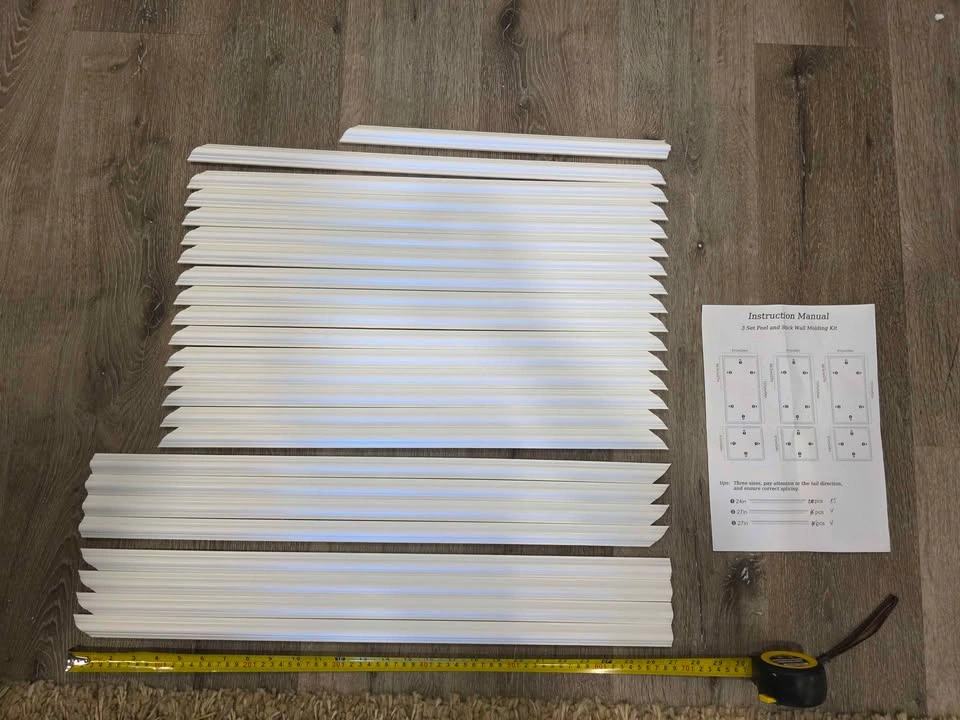 Wall Molding Kit - Peel and Stick 3-Set Decorative Trim - photo 2