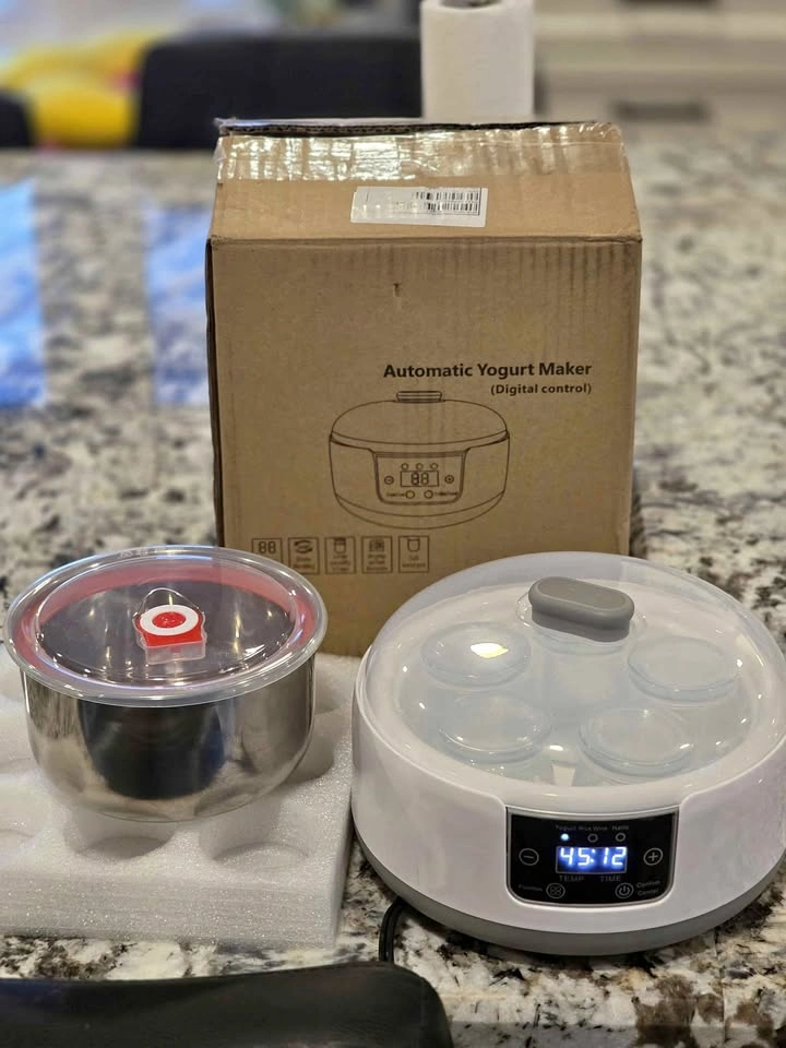 Yogurt Maker - Automatic Digital with Glass Jars & Stainless Ste