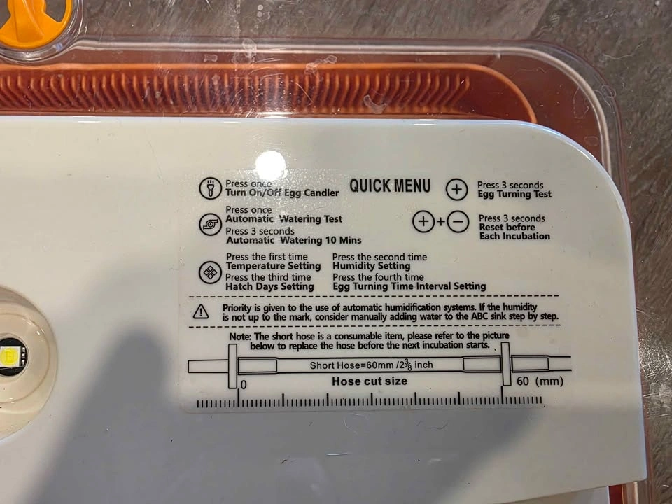 Egg Incubator - Automatic 56 Eggs WONEGG 56H (Missing Power Cord - photo 2