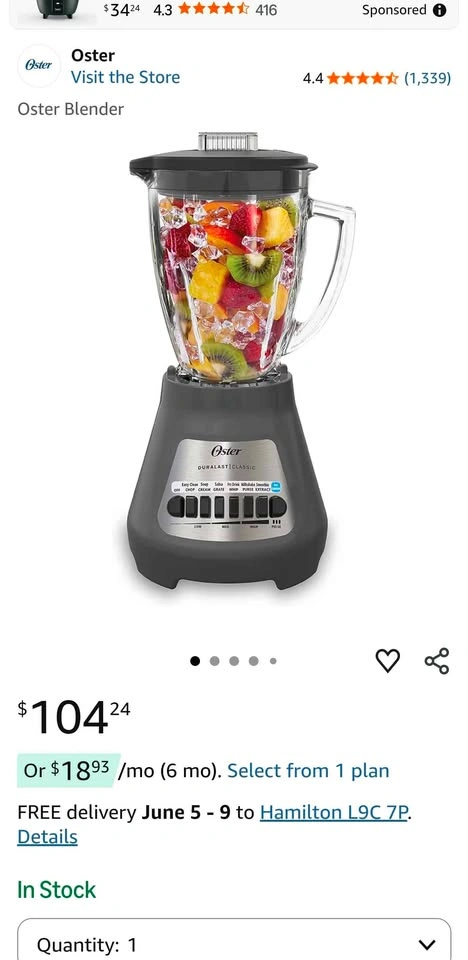Oster Blender XL 8-Cup Glass Jar & Travel Cup - photo 4