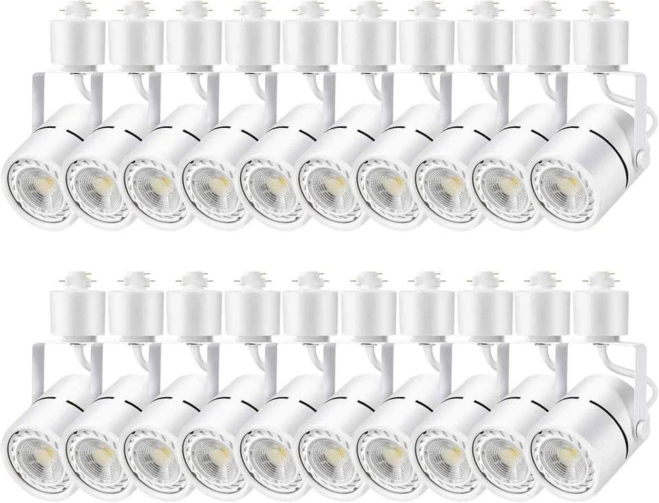 10W LED Track Lighting Heads - 20 Pack