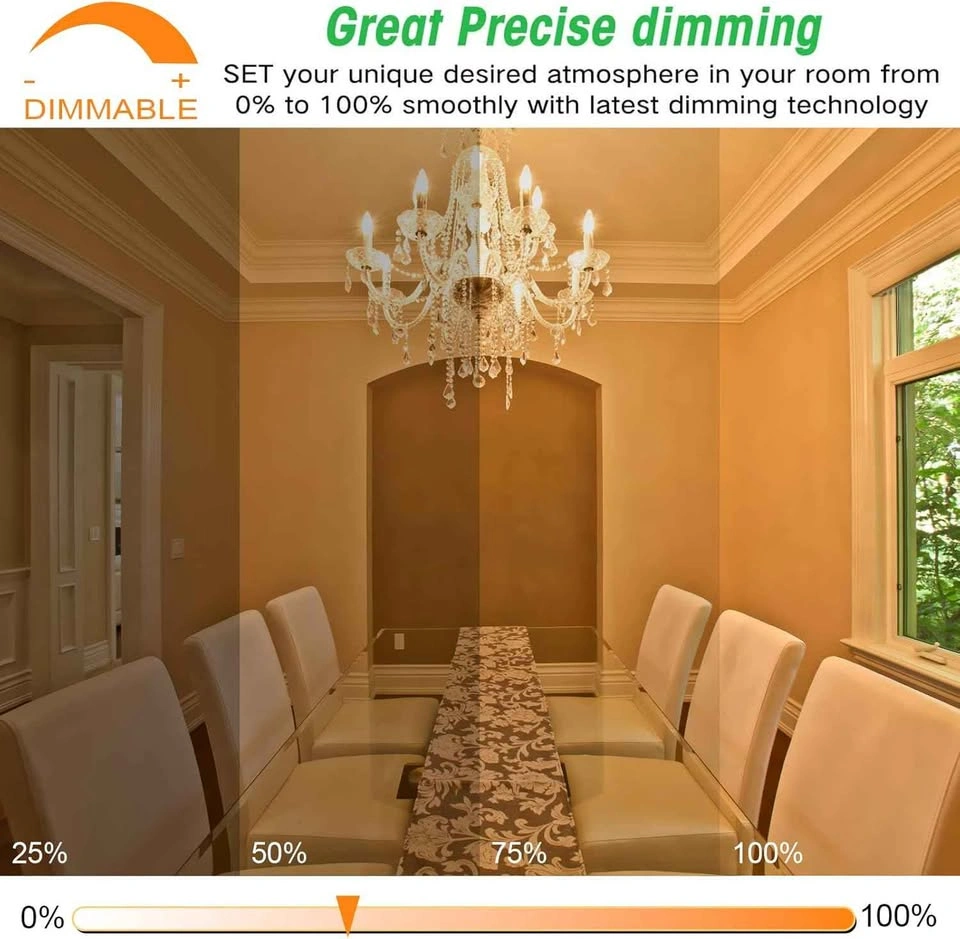 23-Pack Dimmable E12 LED Candelabra Bulbs – Amber Warm White - photo 4