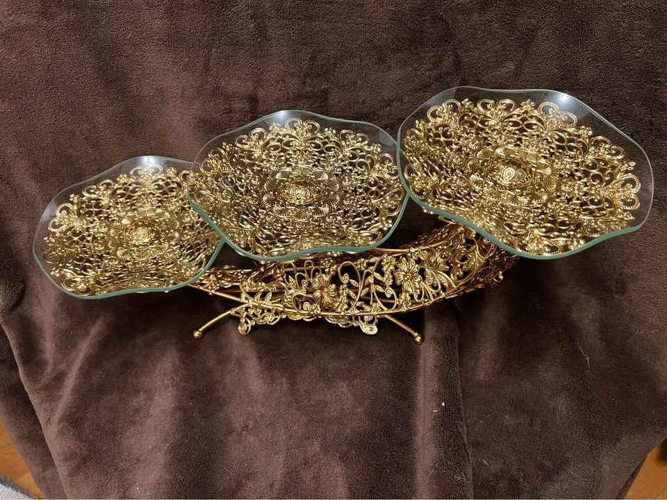Glass fruit/nuts/dessert bowl - photo 3