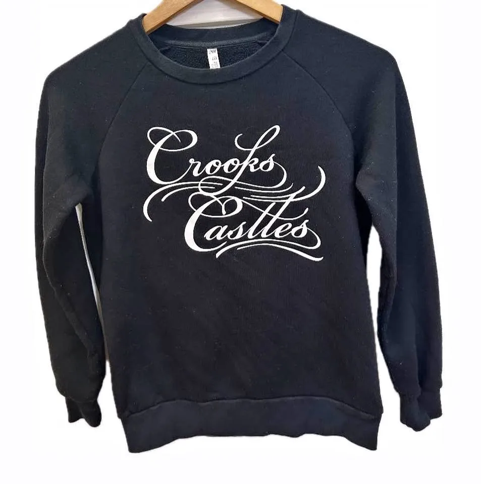 Crooks & Castles Sweat Shirt Size Ladies XS thumbnail