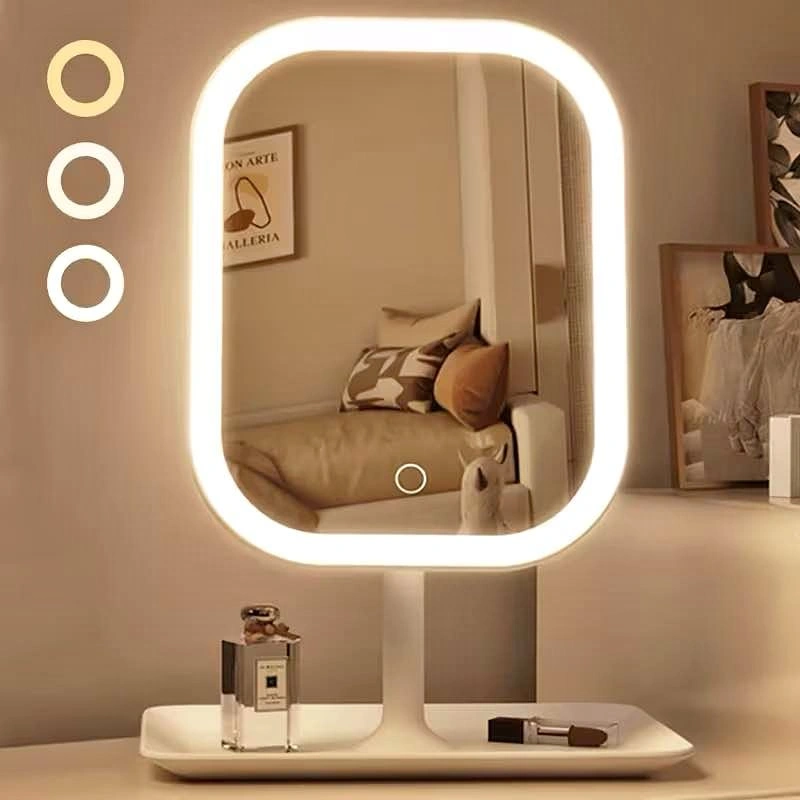 LED Makeup Mirror, Rechargeable Desktop Vanity Mirror - photo 5