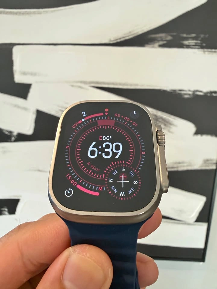 Apple Watch Ultra 2 Titanium with Blue Band