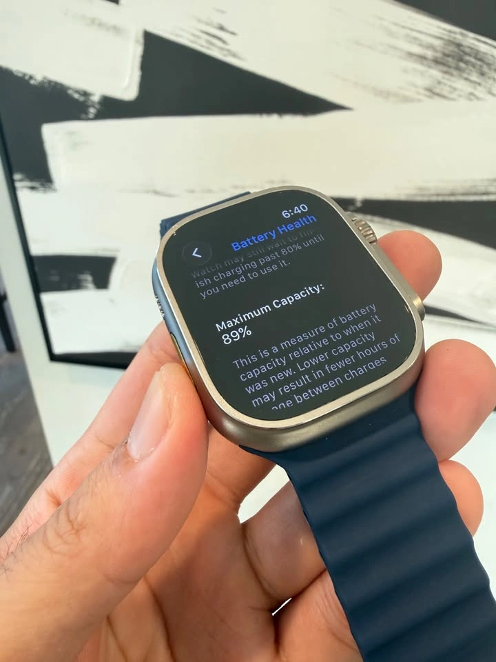 Apple Watch Ultra 2 Titanium with Blue Band - photo 4