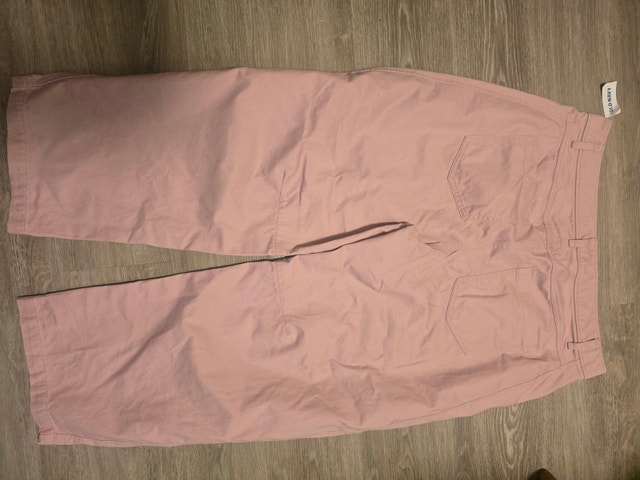 NWT Old Navy Wide-Leg Utility Jeans - Dusty Pink - Size 16