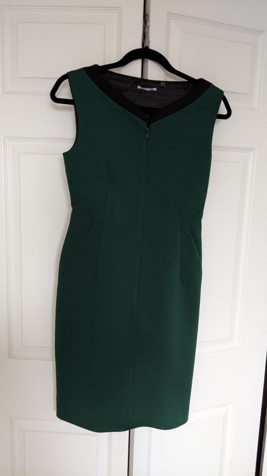 T Tahari Green and Black Midi Dress - photo 2