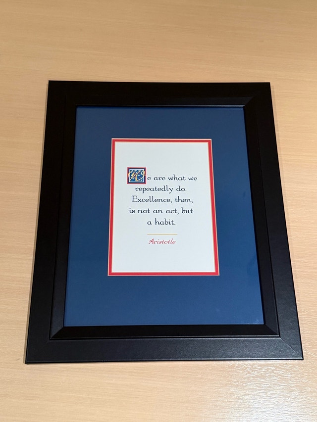 Aristotle Quote Framed Wall Art