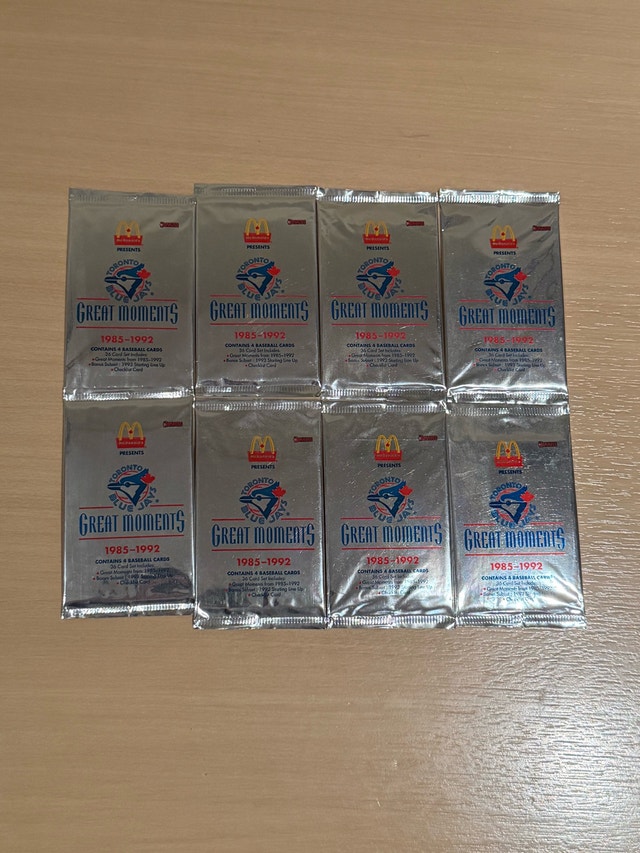 Donruss Toronto Blue Jays Great Moments 1993 Trading Card Packs