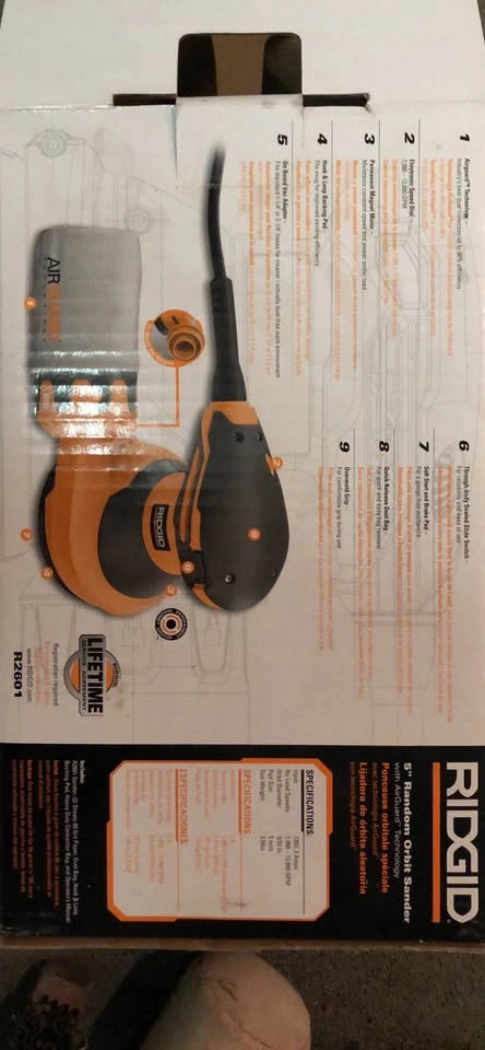 RIDGID 5" Random Orbit Sander R2601 with AirGuard Technology - photo 3