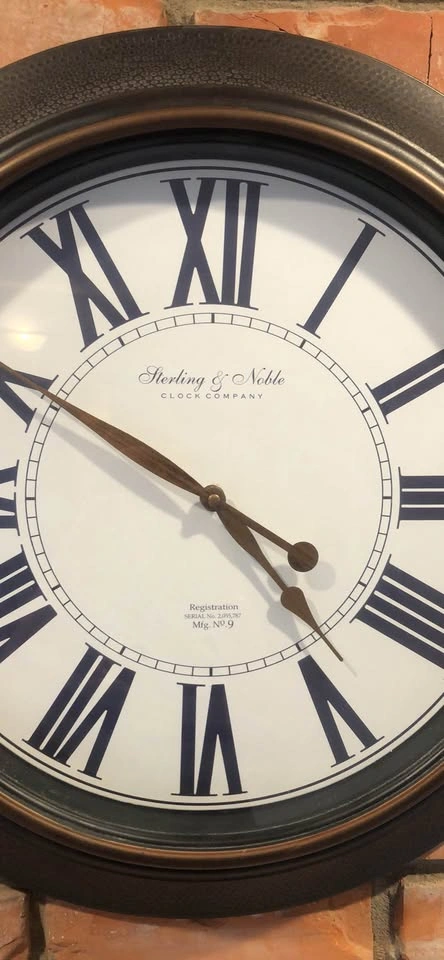 Sterling & Noble Large Roman Numerals Wall Clock - photo 4