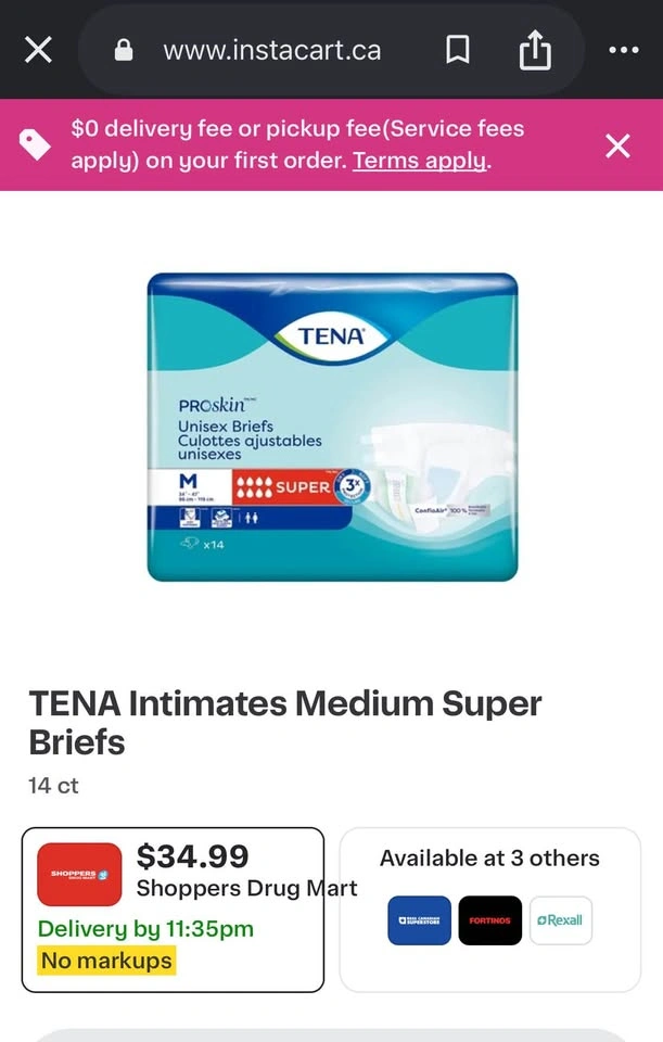 TENA Adult Diapers - photo 2