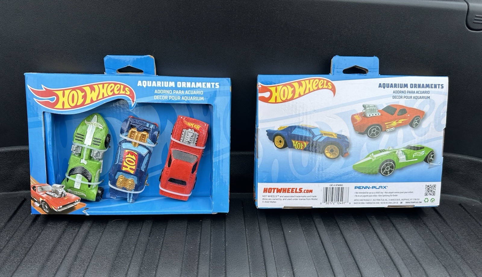 2 Pack of Hot Wheels Cars | 3-Piece Aquarium Decoration Bundle - photo 2