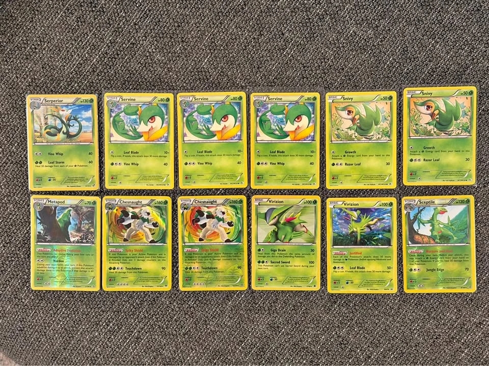 Mid Era Pokemon - Rare Grass Type Holos