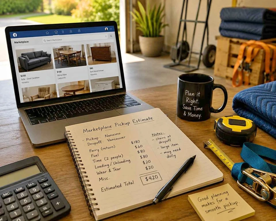 Marketplace pickup cost helper