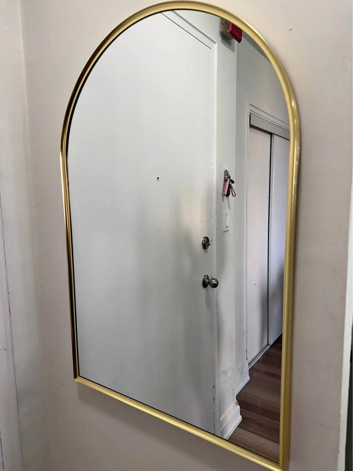 Gold framed mirror