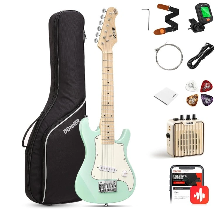 NEW - Donner 30" Kids Electric Guitar Beginner Kit - photo 2