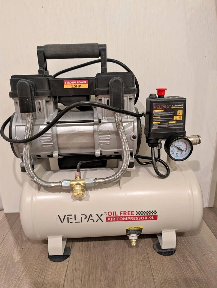 LIKE NEW - 1.5HP Ultra Quiet Air Compressor (2.4 Gallon / 60dB)