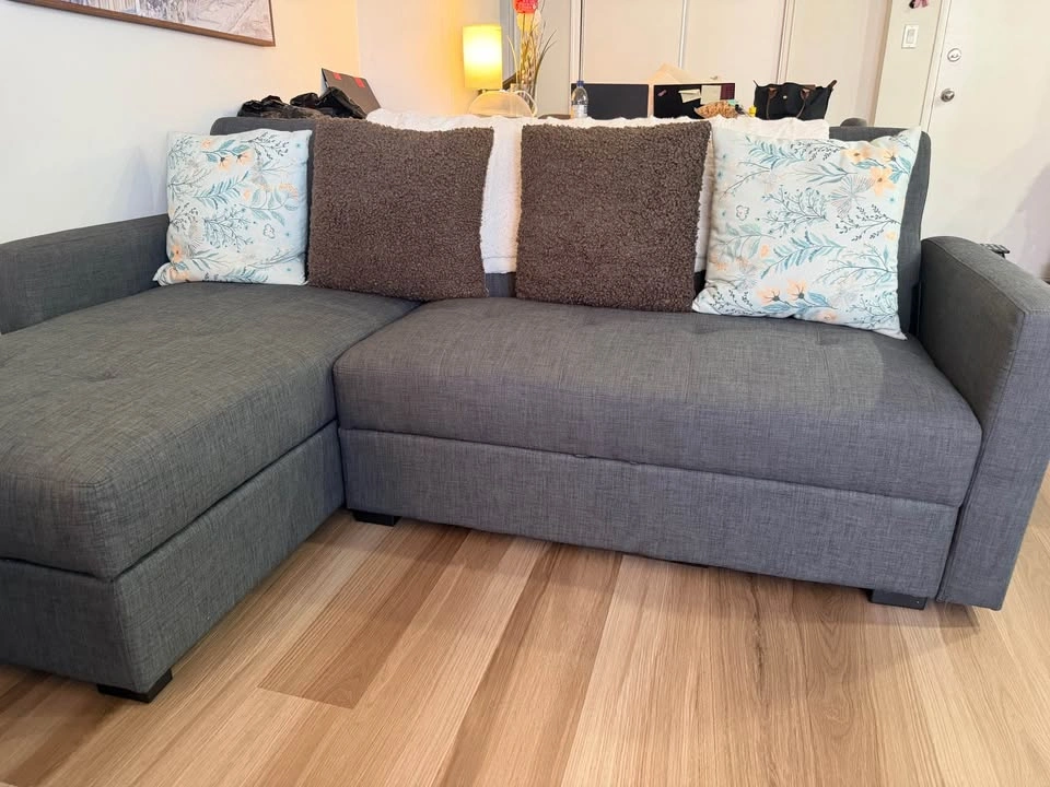Couch with storage and can turn into a bed - photo 2