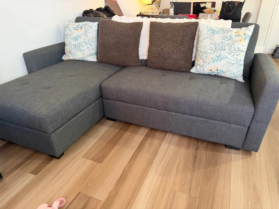 Couch with storage and can turn into a bed - photo 3