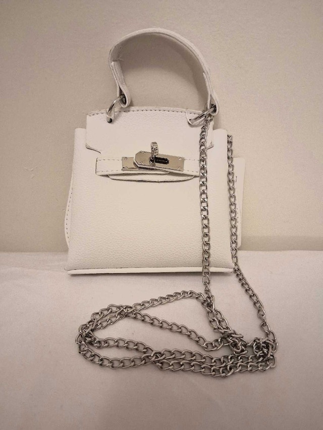 NEW MINI SATCHEL BAG WITH SILVER CHAIN