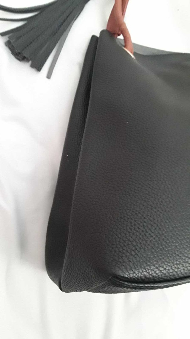 NEW JIMMY CHOO BLACK BUCKET TOTE BAG - photo 4