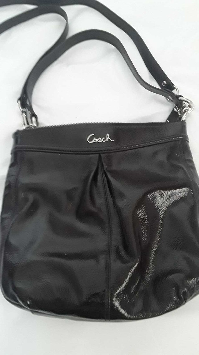 COACH Dark Brown Patent Leather Crossbody/Handbag - photo 2