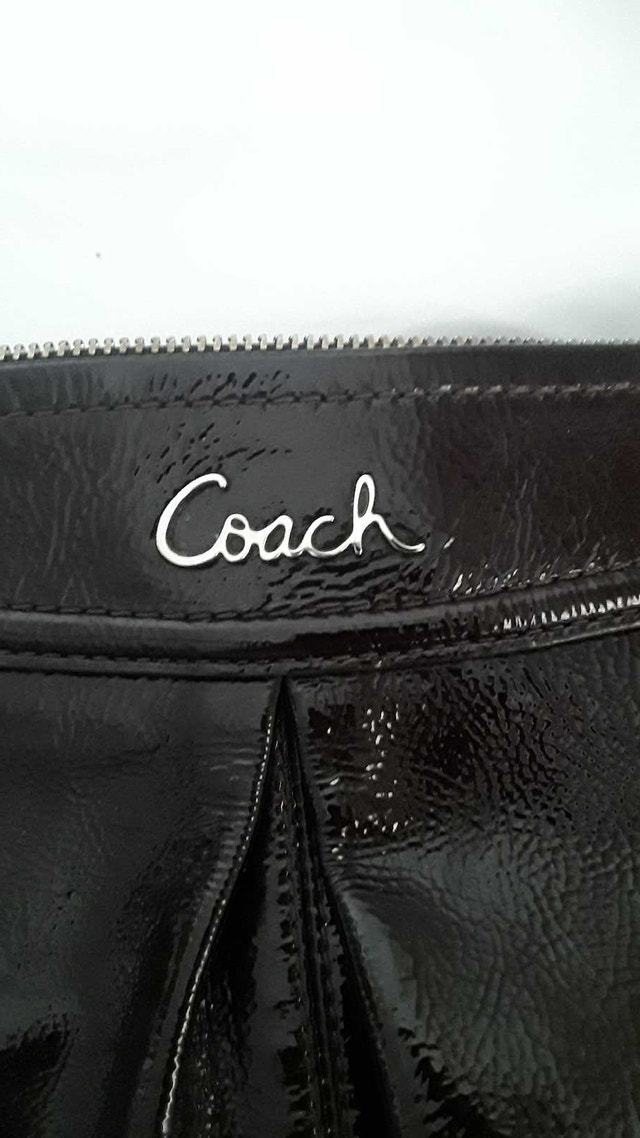 COACH Dark Brown Patent Leather Crossbody/Handbag - photo 3
