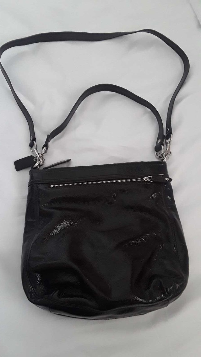 COACH Dark Brown Patent Leather Crossbody/Handbag - photo 4