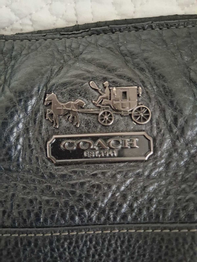 COACH BLACK LEATHER HANDBAG - photo 2