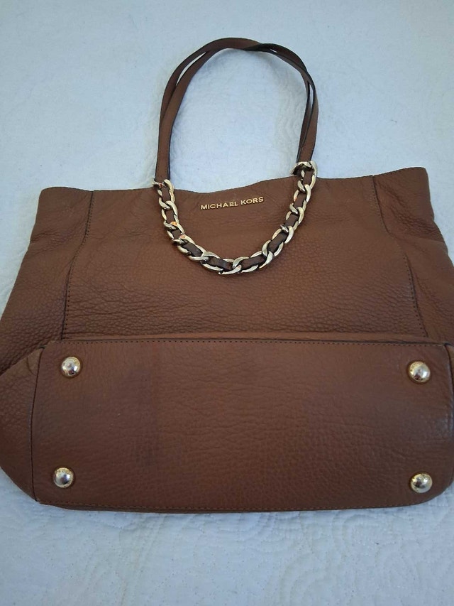 MICHAEL KORS BROWN LEATHER TOTE BAG - photo 5