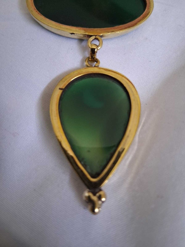 GORGEOUS GREEN AGATE STONE PENDANT - photo 5