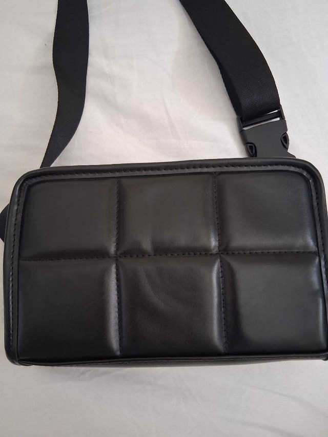 BLACK QUILTED BELT/CROSSBODY BAG - photo 2