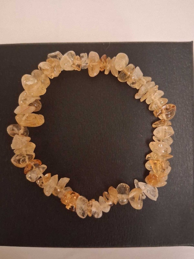 NEW ELEGANT NATURAL CITRINE STONE BRACELET