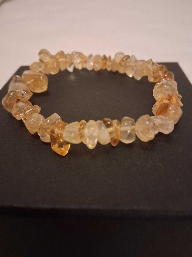 NEW ELEGANT NATURAL CITRINE STONE BRACELET - photo 4
