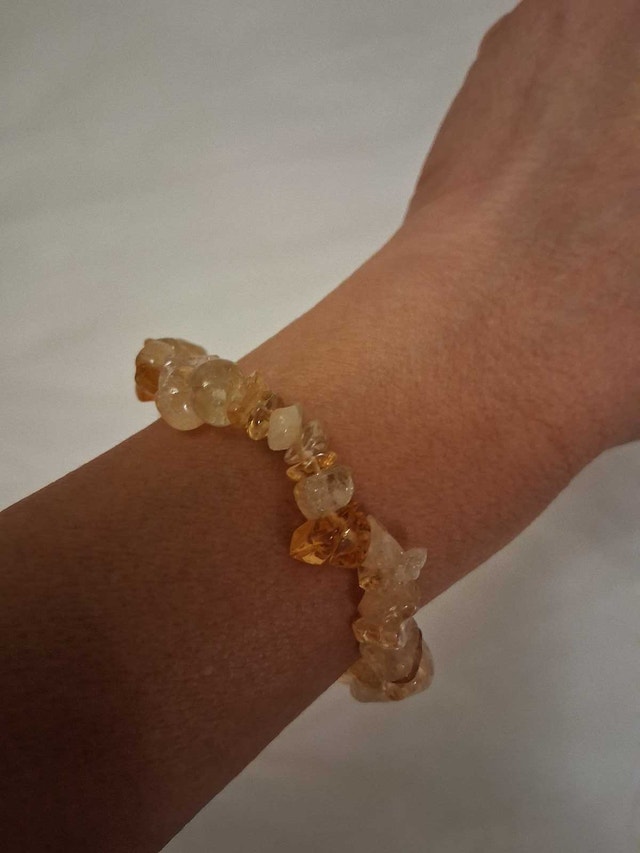 NEW ELEGANT NATURAL CITRINE STONE BRACELET - photo 5