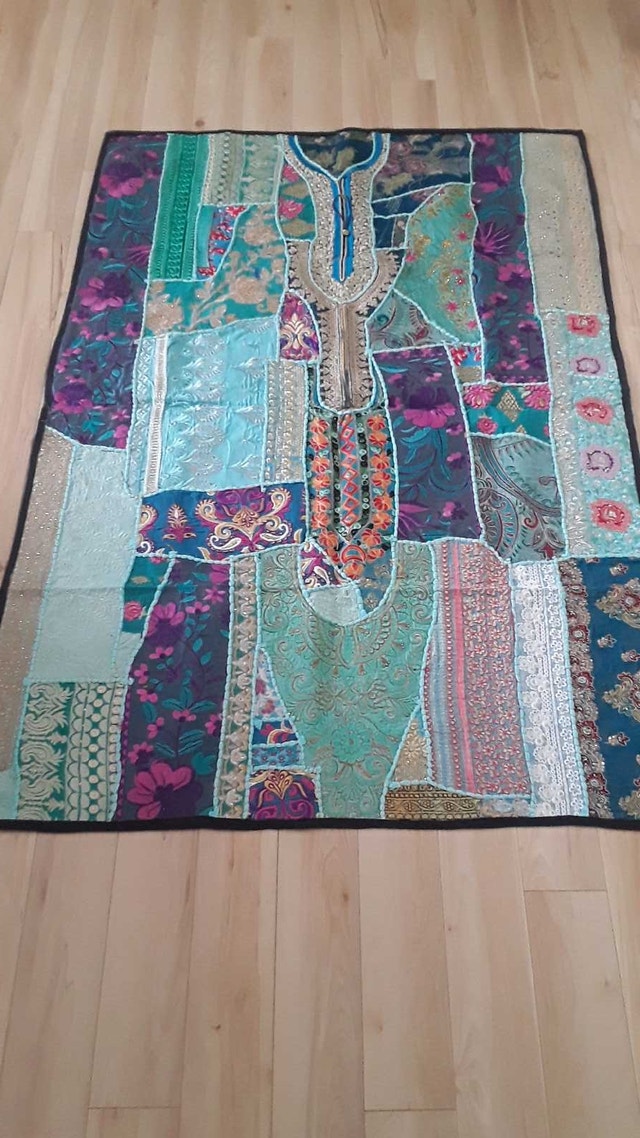 NEW STUNNING BLUE BOHO WALL/ HANGING DECOR