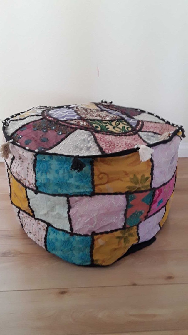 NEW BEAUTIFUL POUF COVER