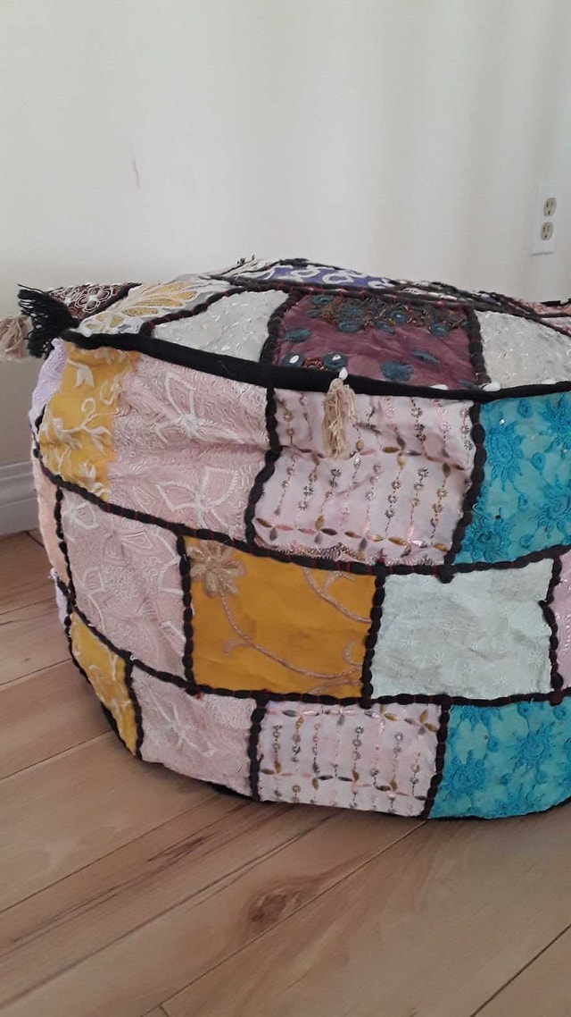 NEW BEAUTIFUL POUF COVER - photo 2
