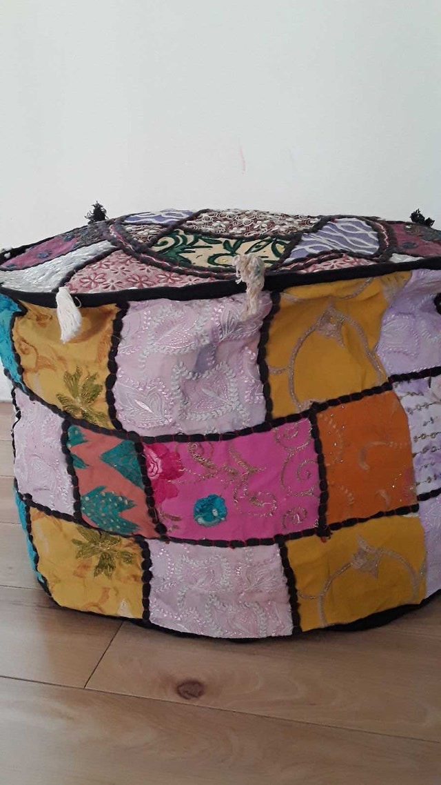 NEW BEAUTIFUL POUF COVER - photo 4