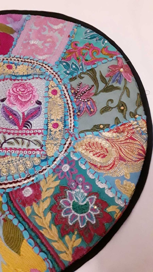 NEW GORGEOUS BOHO ROUND CUSHION COVER - photo 3
