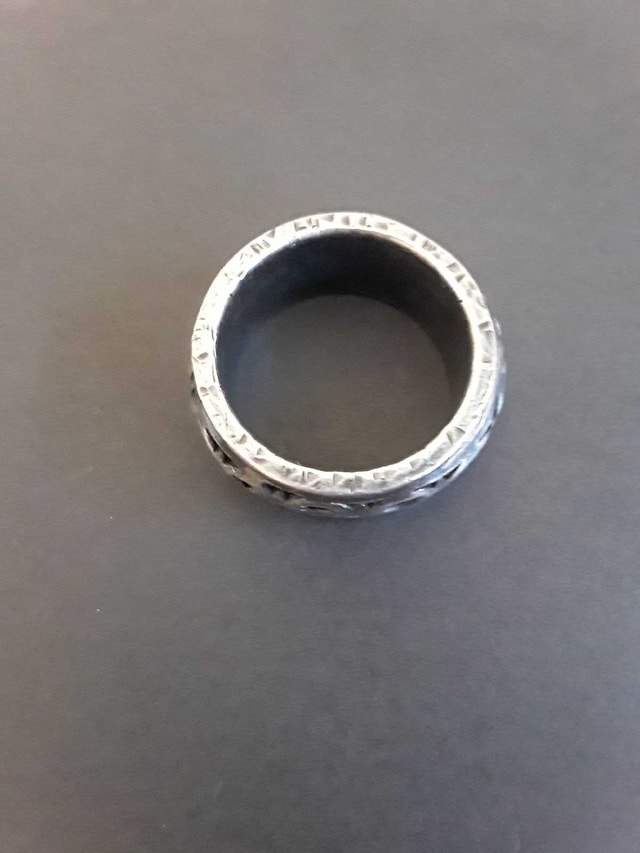 NEW MEN'S TURNABLE SILVER RING - photo 4