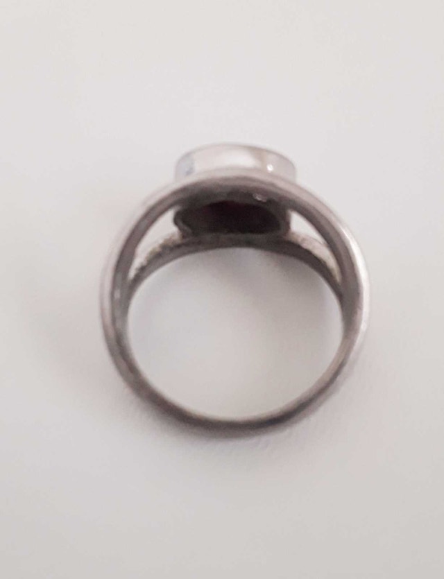 NEW GENUINE RUBY SILVER RING - photo 3