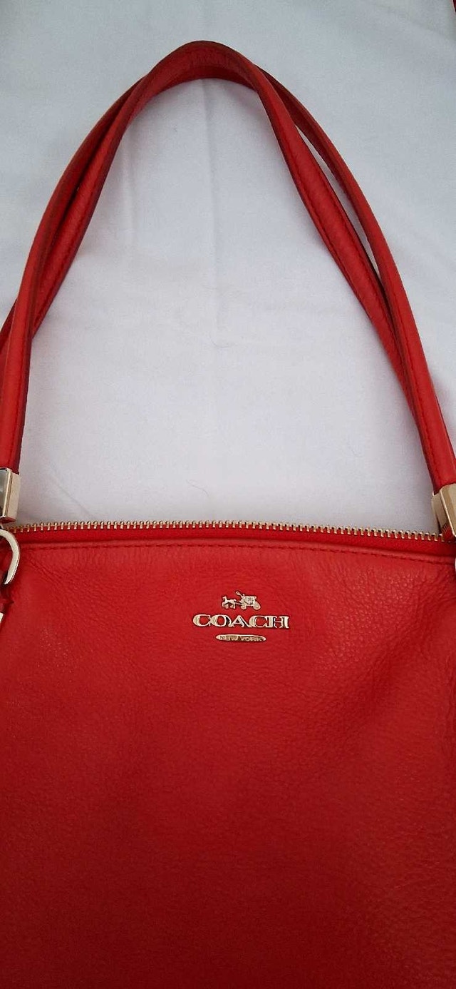 COACH RED TOTE BAG - photo 2