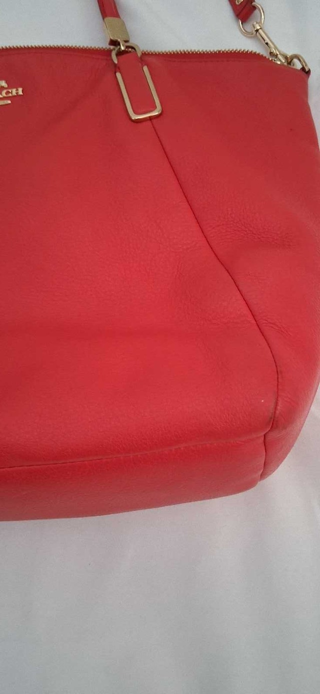 COACH RED TOTE BAG - photo 4